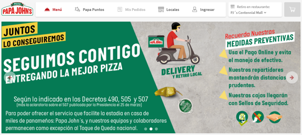 venta de pizza online